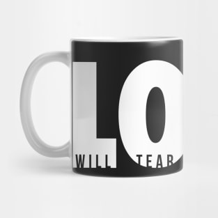 Love Will Tear Us Apart (white) Mug